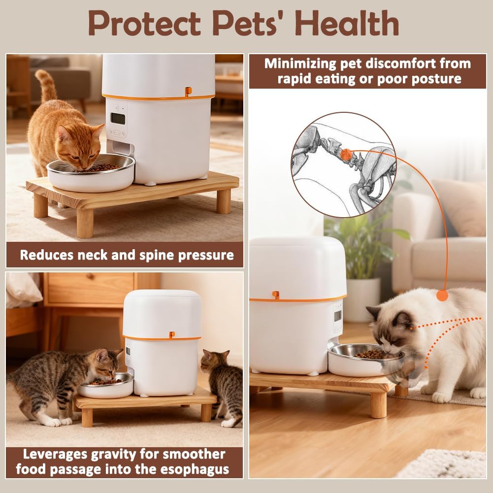 Thumbnail 5 de SZEE Automatic Cat Feeder Elevated Stand 6cm