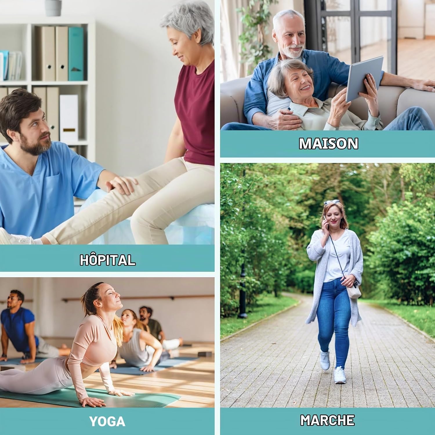 Detalle de LOFIR antislip diabetessokken voor dames, naadloos bamboe, zonder elastiek, 4 paar, maat 39-50
