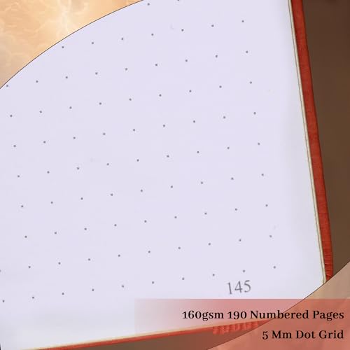 Detalle de TIEFOSSI Dot Journal A5, 190 Numbered Pages ๐