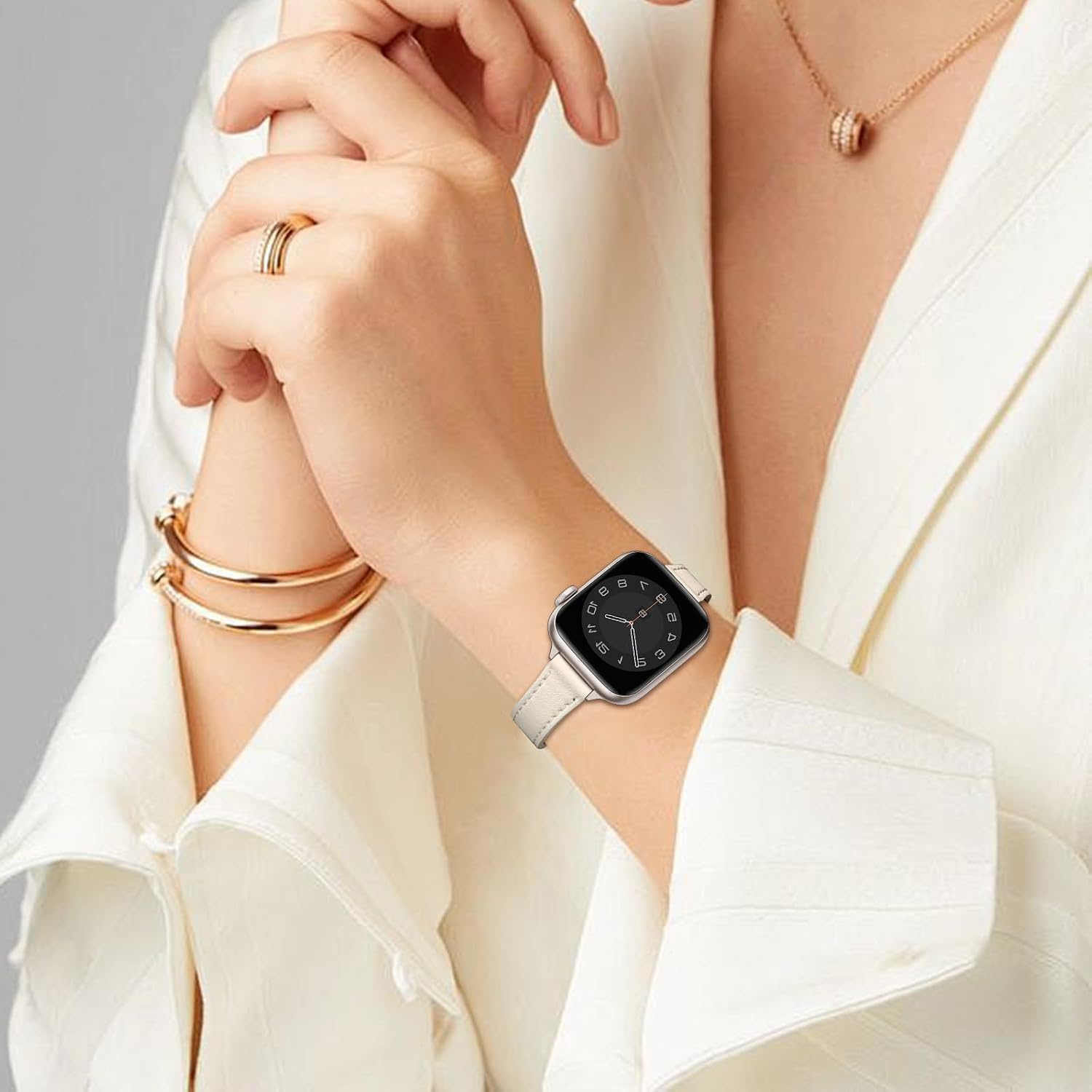 Thumbnail 5 de SUNFWR Leather Strap for Apple Watch 42mm