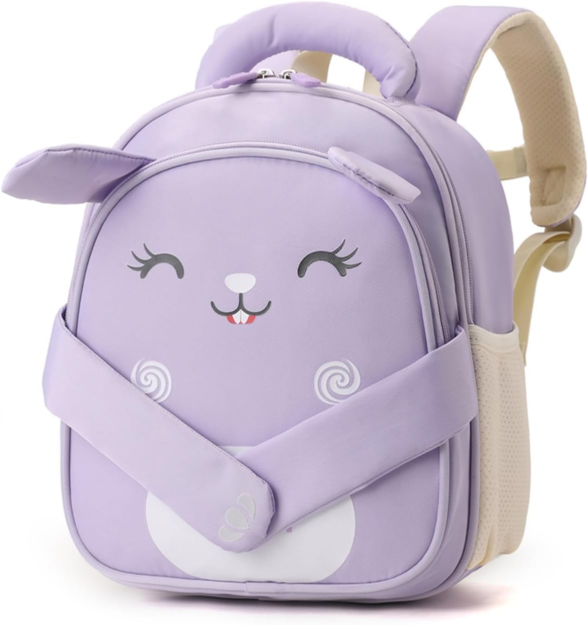 Detalle de PROTAURI Zainetto Asilo Bambina Rosa con Fascia Pettorale Riflettente – 9.6L, 25×15×31 cm, Impermeabile e Leggero