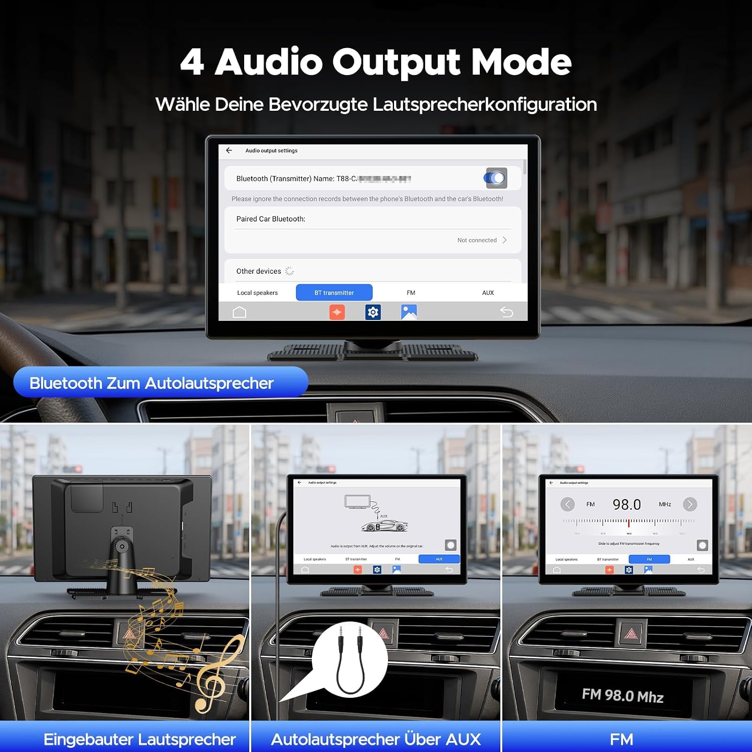 Thumbnail 6 de Volam schermo CarPlay 9 pollici per auto