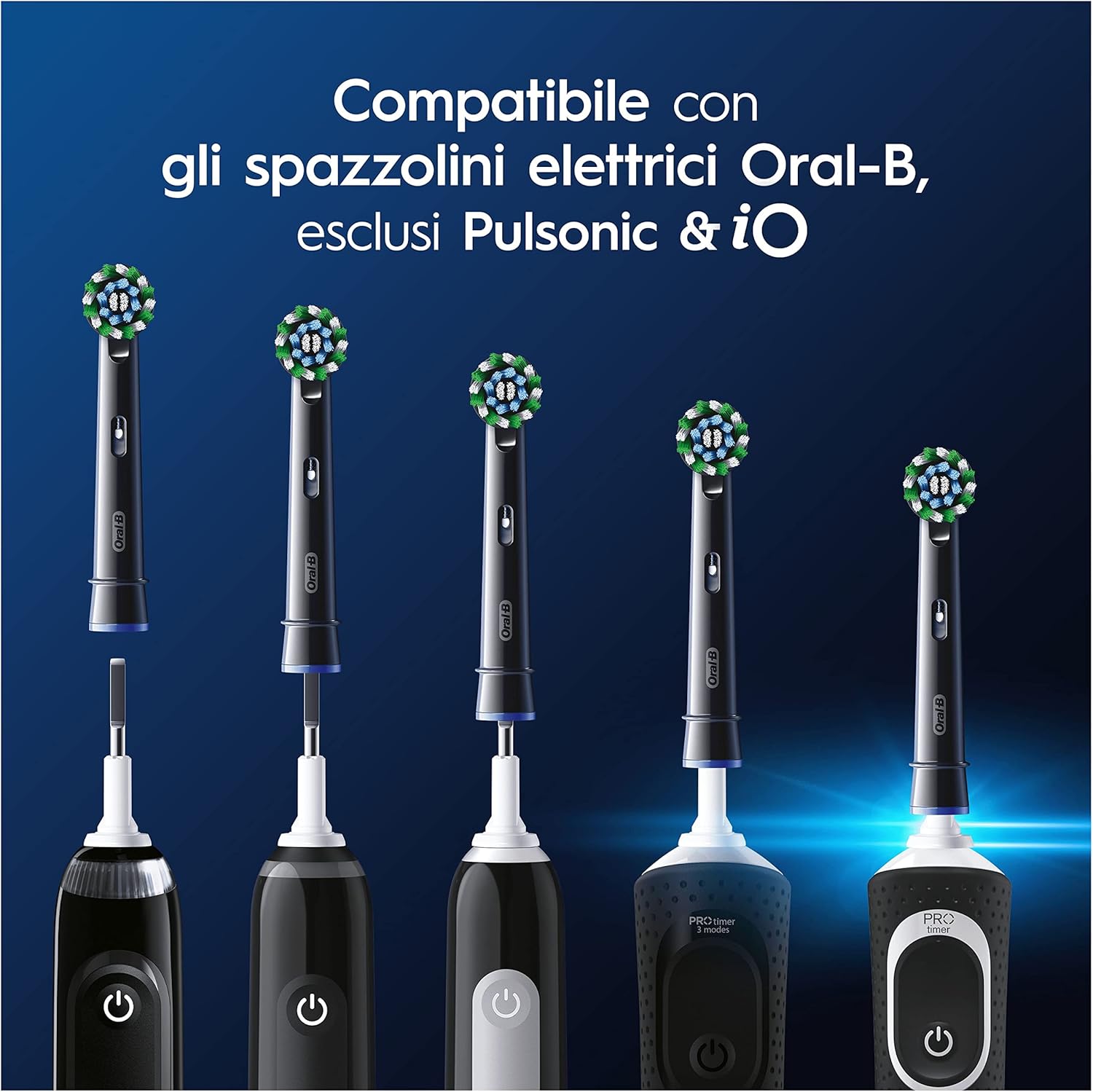 Thumbnail 5 de Oral-B Testine Pro Cross Action Black 10 pezzi