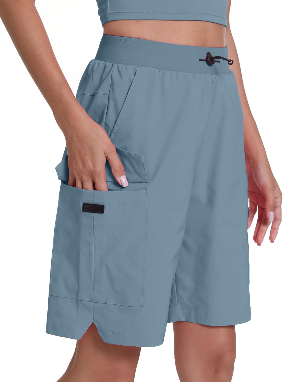 Detalle de zsenoxaxi Women's Hiking Cargo Shorts, Lightweight Quick-Dry with 4 Pockets