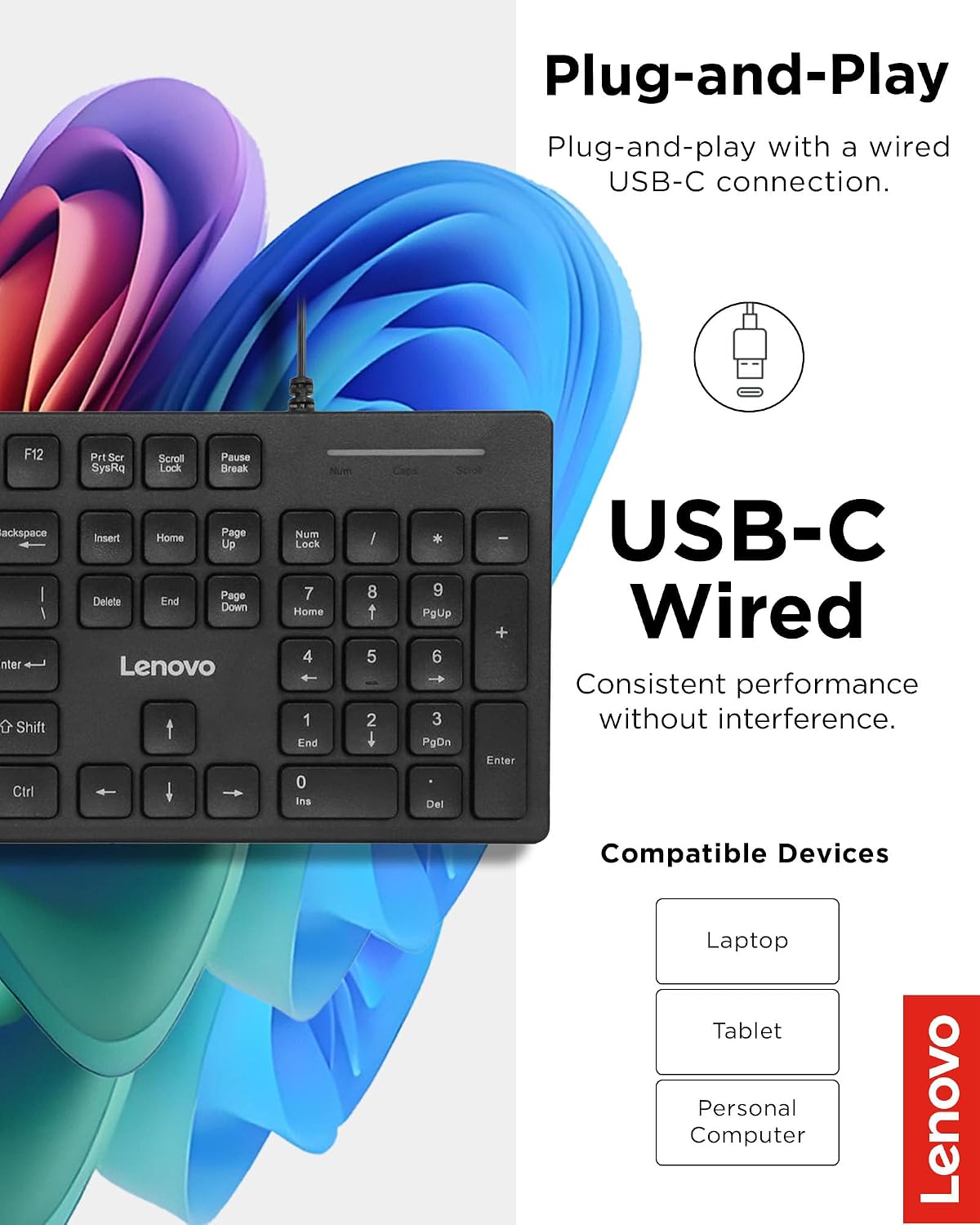 Detalle 2 de Lenovo USB-C Keyboard