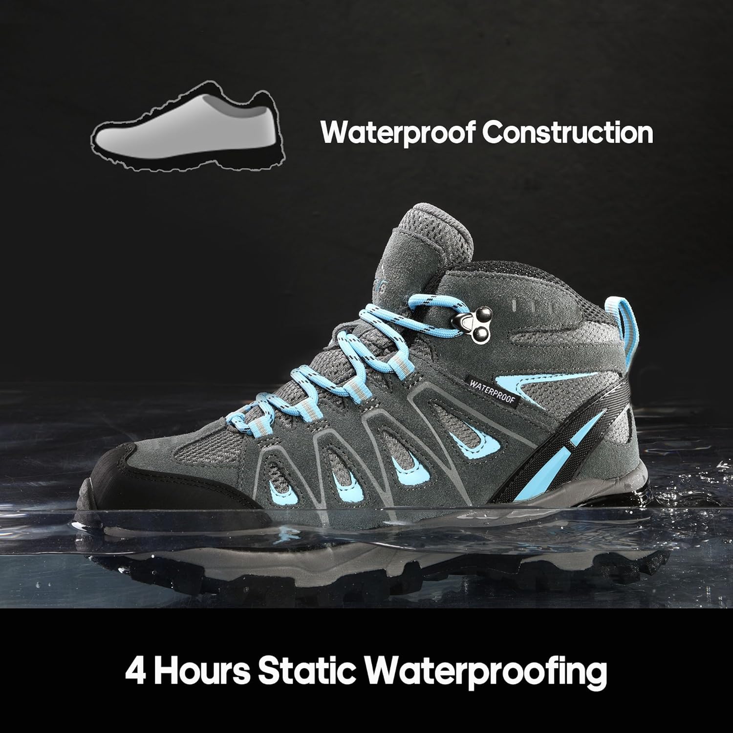 Detalle 2 de NORTIV 8 Waterproof Hiking Boots 14.98oz