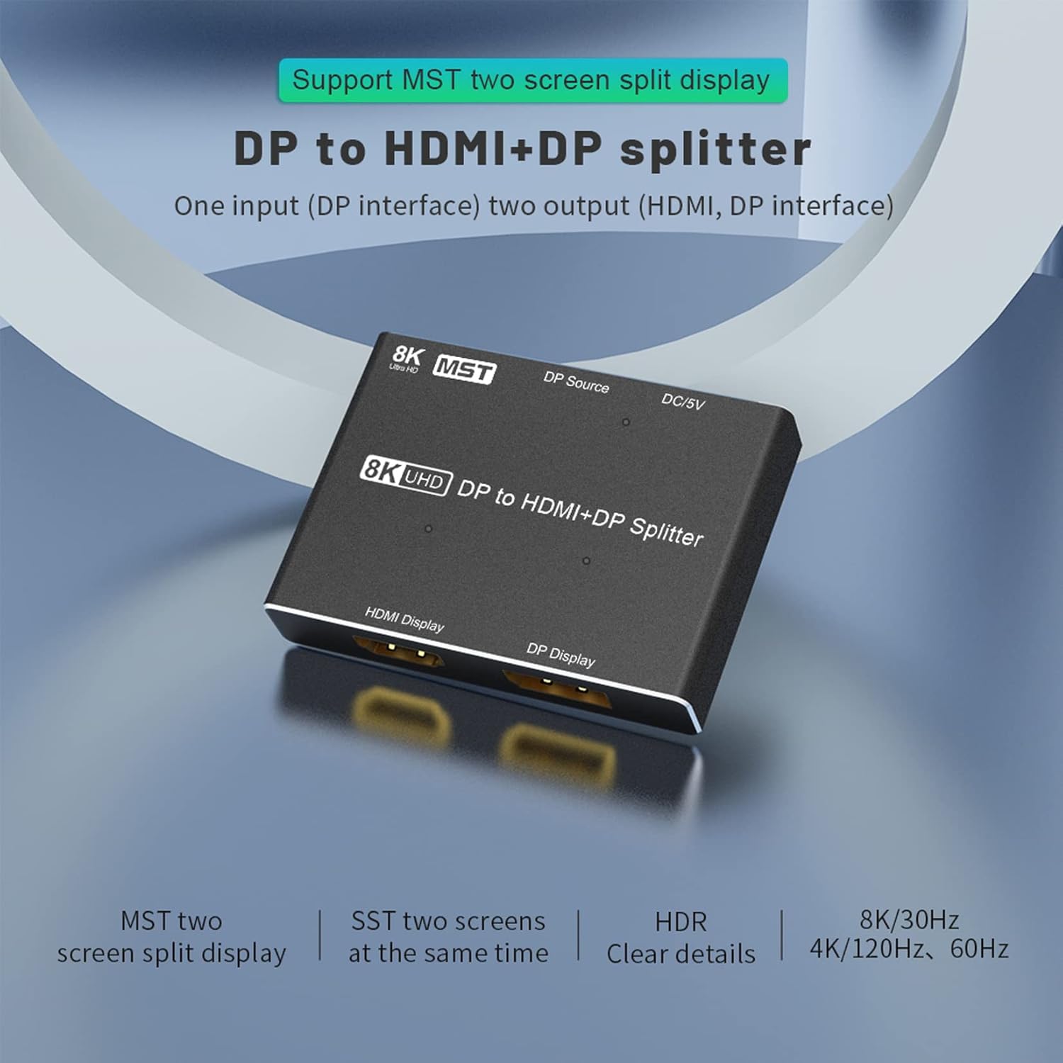 Thumbnail 5 de BolAAzul 2-Port DisplayPort 1.4 MST Hub 4K@120Hz