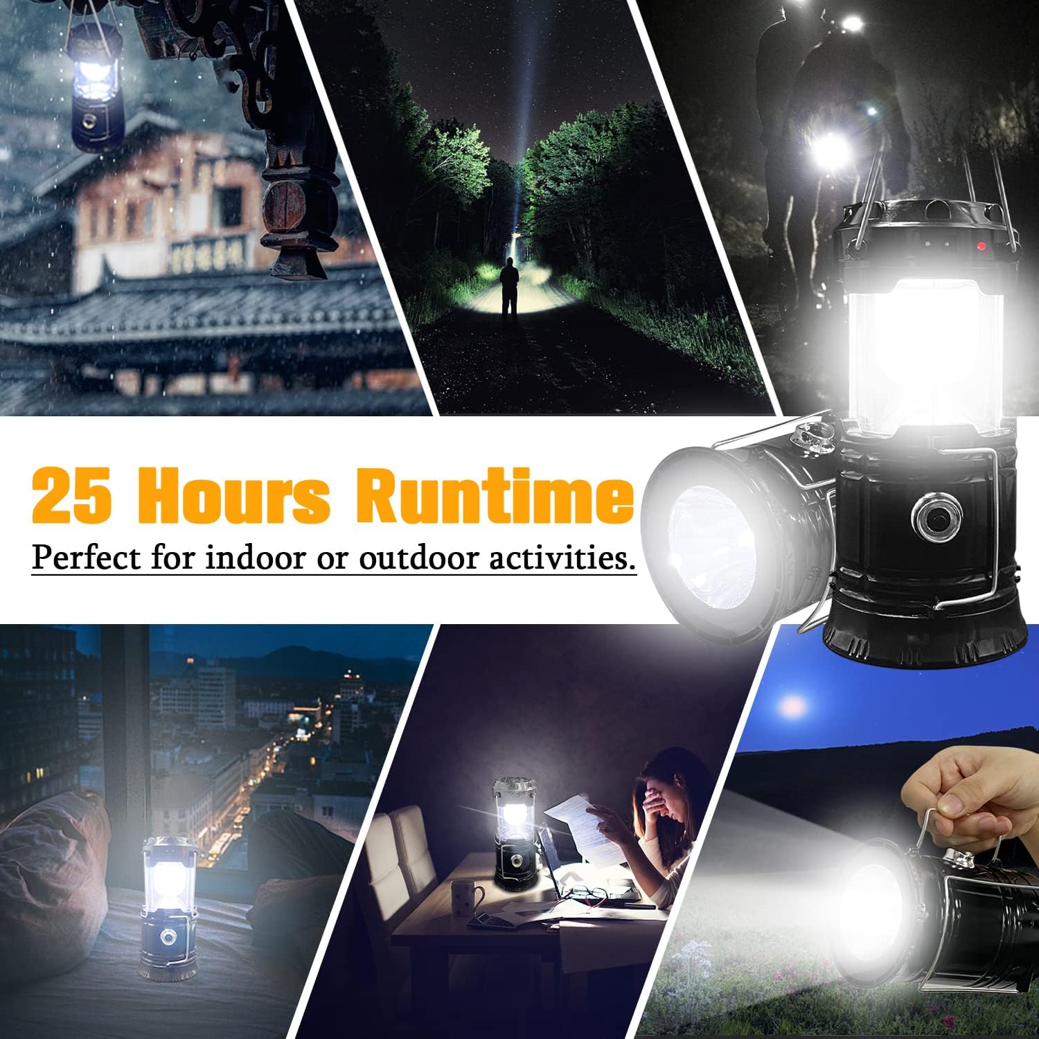 Thumbnail 3 de XTAUTO Collapsible LED Camping Lantern 4-Pack 🔦