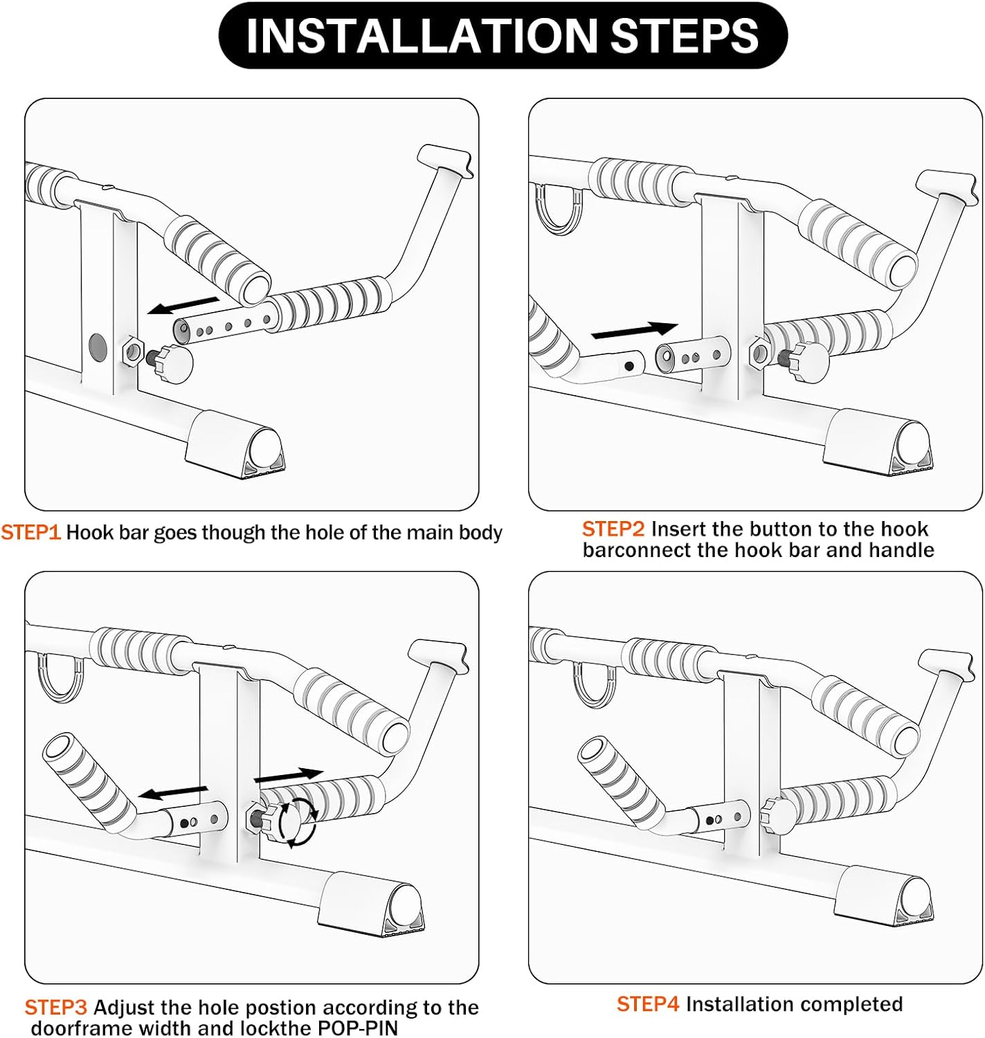 Thumbnail 5 de AmazeFan Pull Up Bar Doorway 2024 upgrade ๐