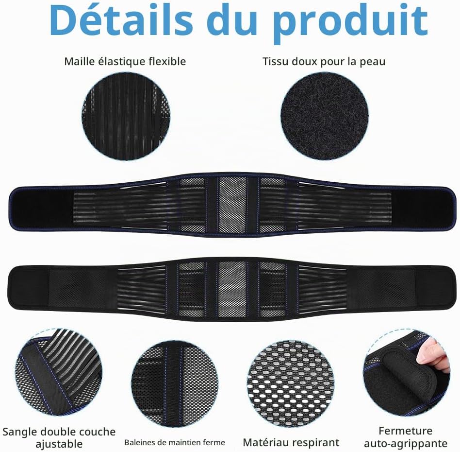 Detalle de Beugo 5418692 lendensteungordel XXL met ademend mesh en 4 stalen baleinen