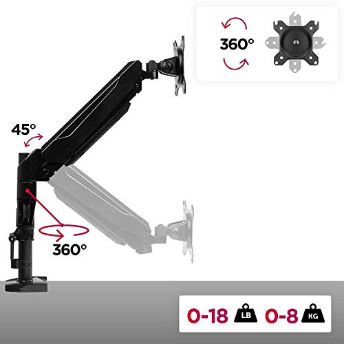Detalle de Duronic DMG52 Brazo doble para 2 monitores 8 kg