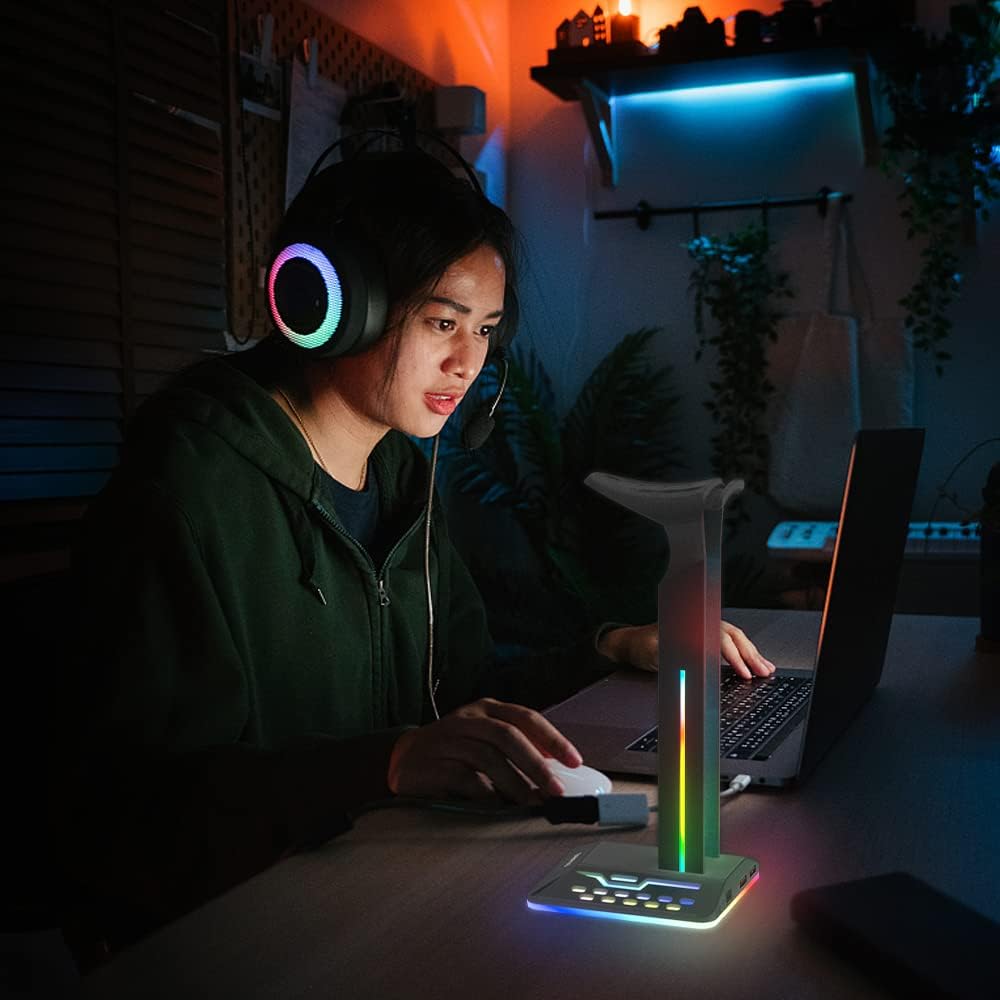 Thumbnail 5 de RGB Headphone Stand for Gamers