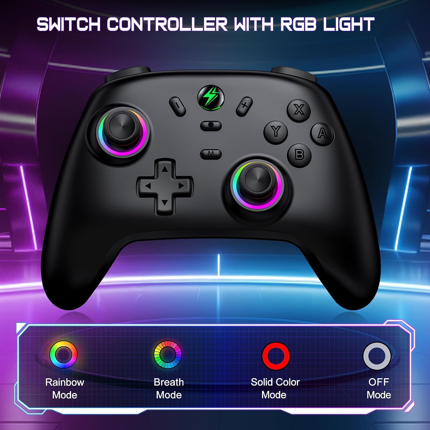 Detalle 2 de BEBONCOOL GAMING Switch Pro controller 1000mAh