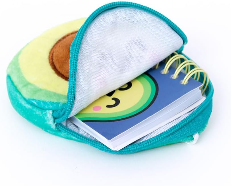 Detalle 2 de Porte-monnaie Avocat avec porte-clés, mini carnet et feuille d'autocollants – Mr. Wonderful