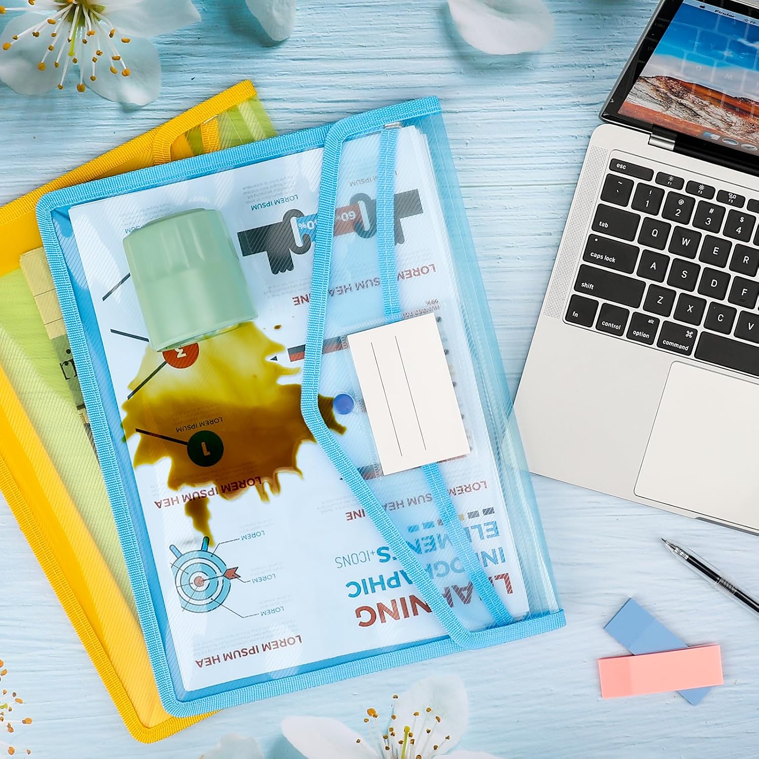 Thumbnail 3 de A4 Plastic Wallets 5 Pack