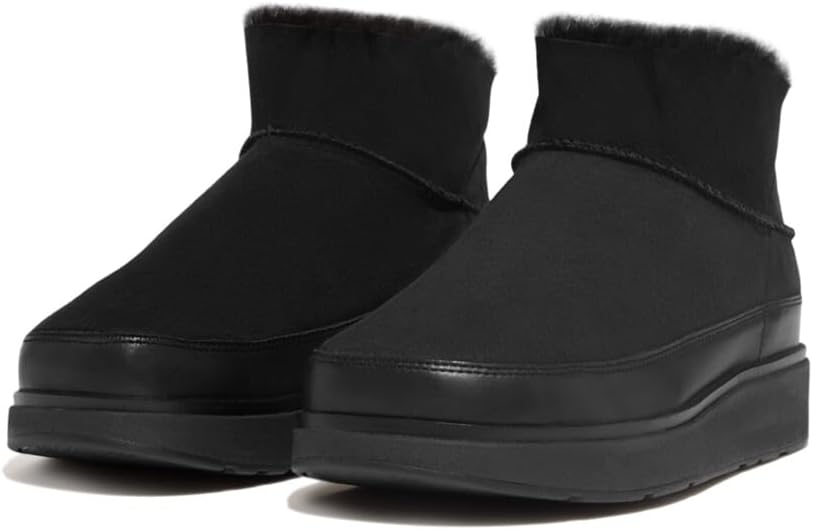 Thumbnail 3 de Fitflop Gen-Ff Lederstiefelette schwarz mit Microwobbleboard-Technologie