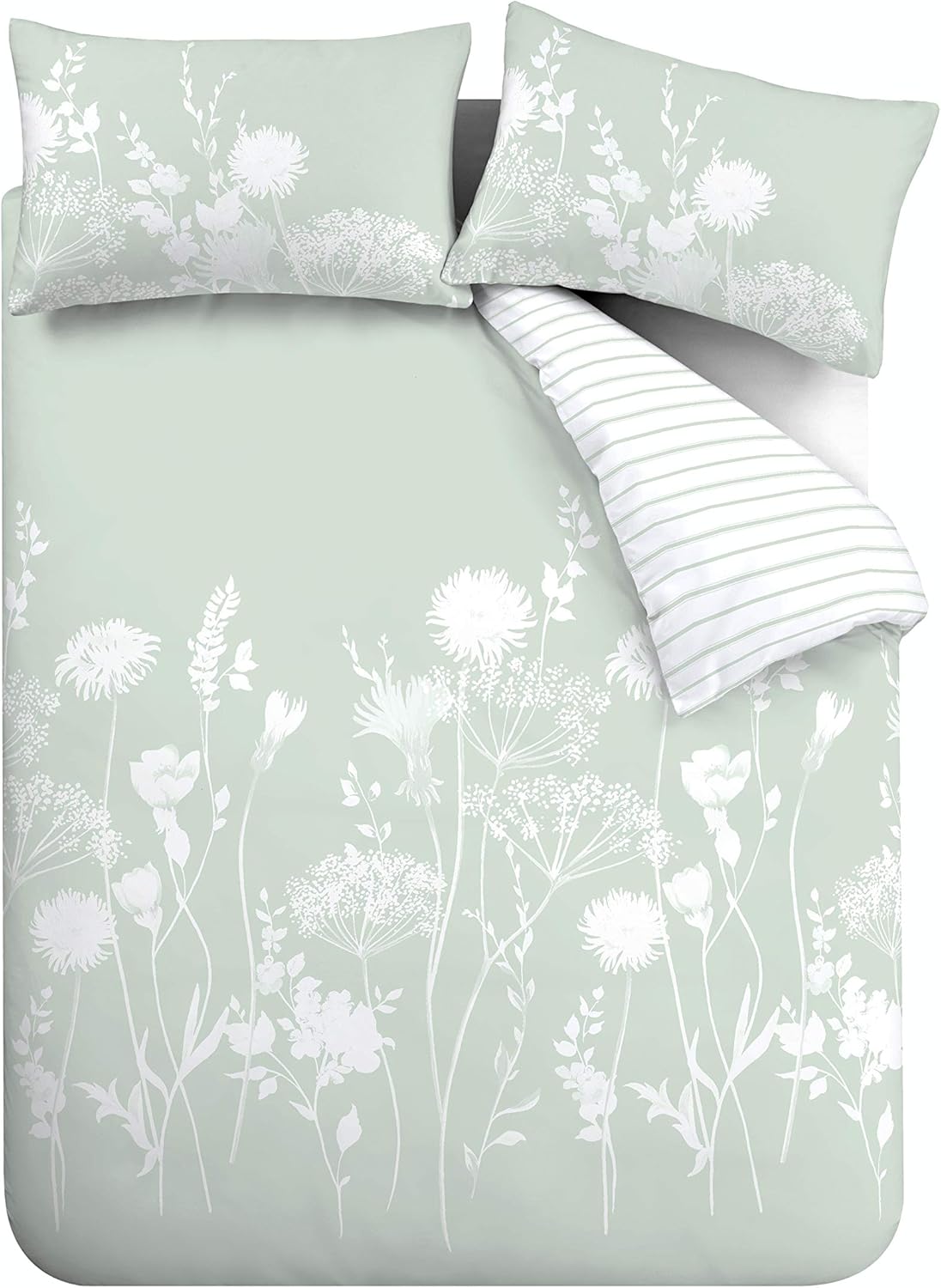 Thumbnail 3 de Catherine Lansfield Meadowsweet Floral Reversible King Duvet Cover Set