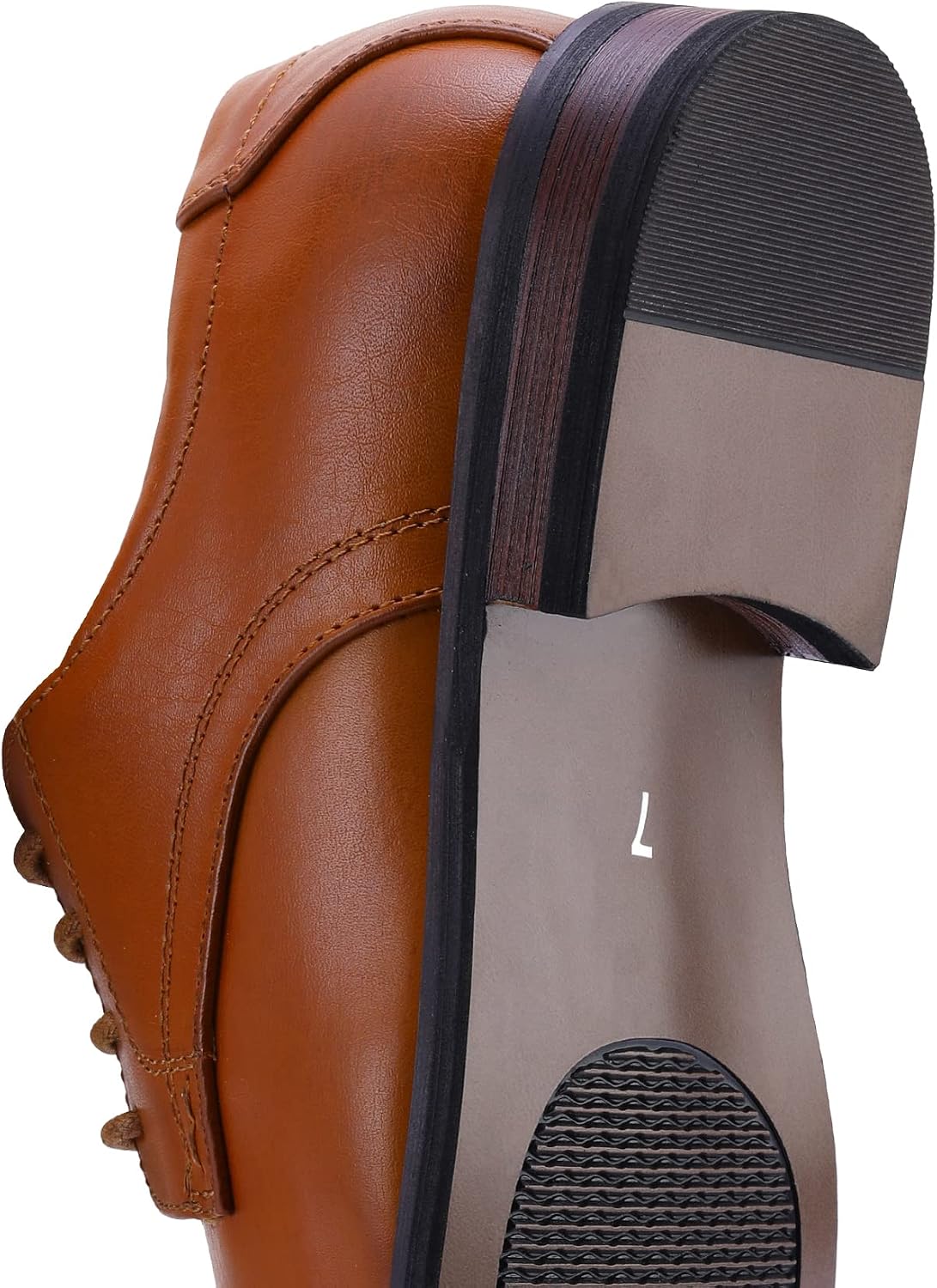 Detalle 2 de MERIDOS Men's Wingtip Oxford Dress Shoes with Rubber Sole and Removable Foam Insole