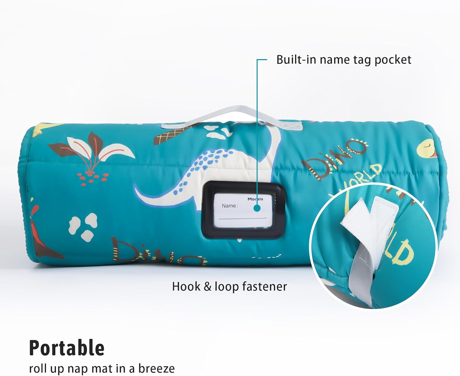 Detalle de Morais Toddler Nap Mat with Pillow and Blanket – 52" x 20