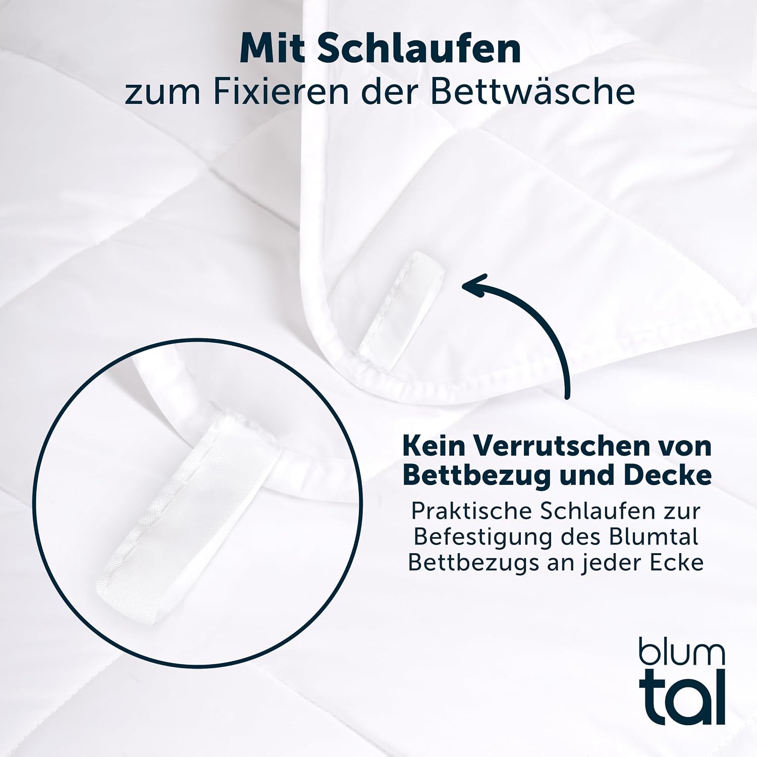 Detalle 2 de Blumtal vintertäcke 155 × 220 cm, 400 g/m² i mikrofiber
