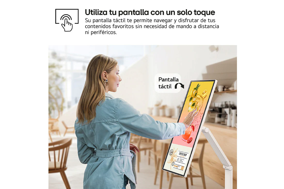 Detalle 2 de LG Smart Monitor Swing 32" 4K táctil con webOS 24