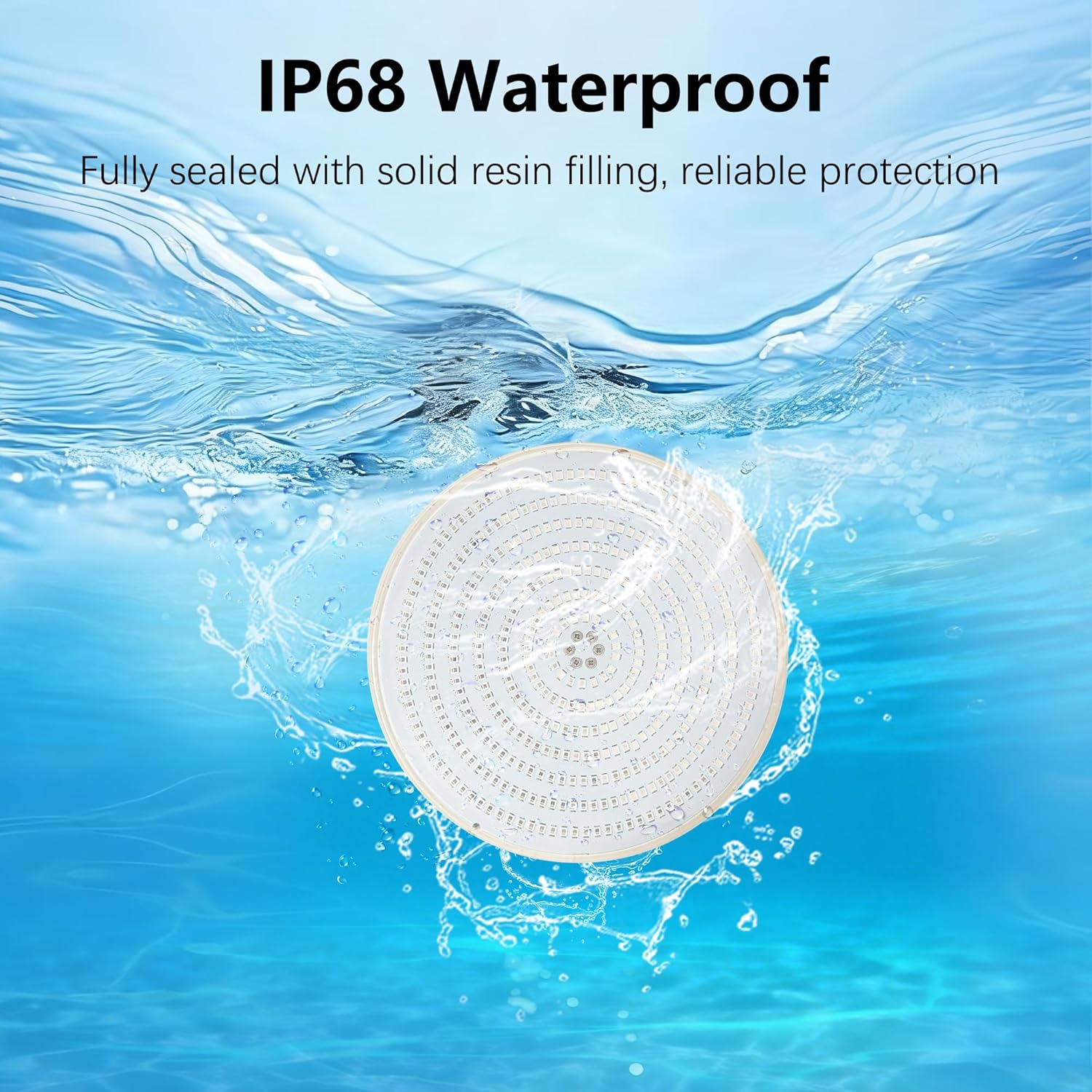 Detalle de OSREE 35W Projecteur Piscine LED PAR56 Extra-Plat — Lampe de Piscine 1400lm, Étanche IP68, 12V AC/DC, Lumière Bleue