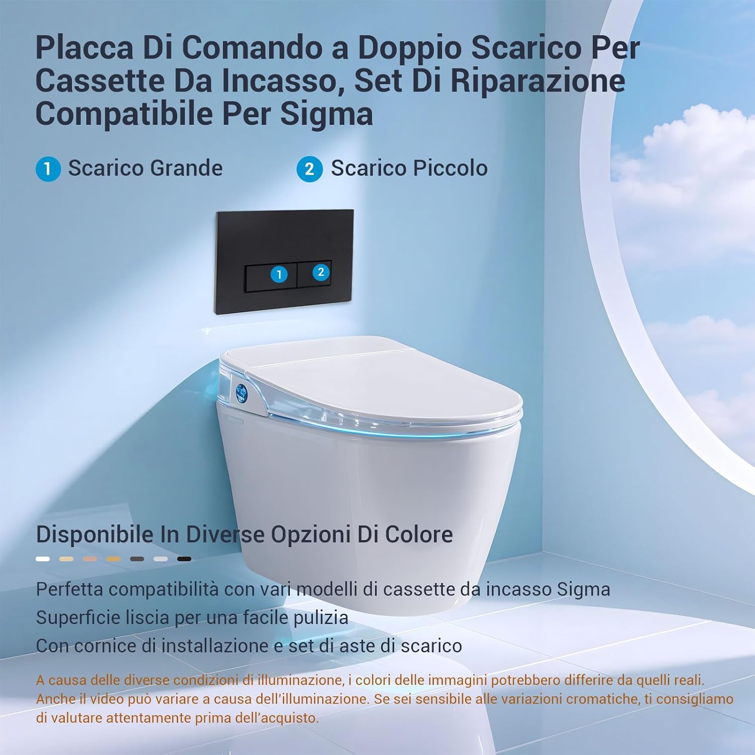 Detalle 2 de Mendorio Placca di Comando WC 246×164 mm