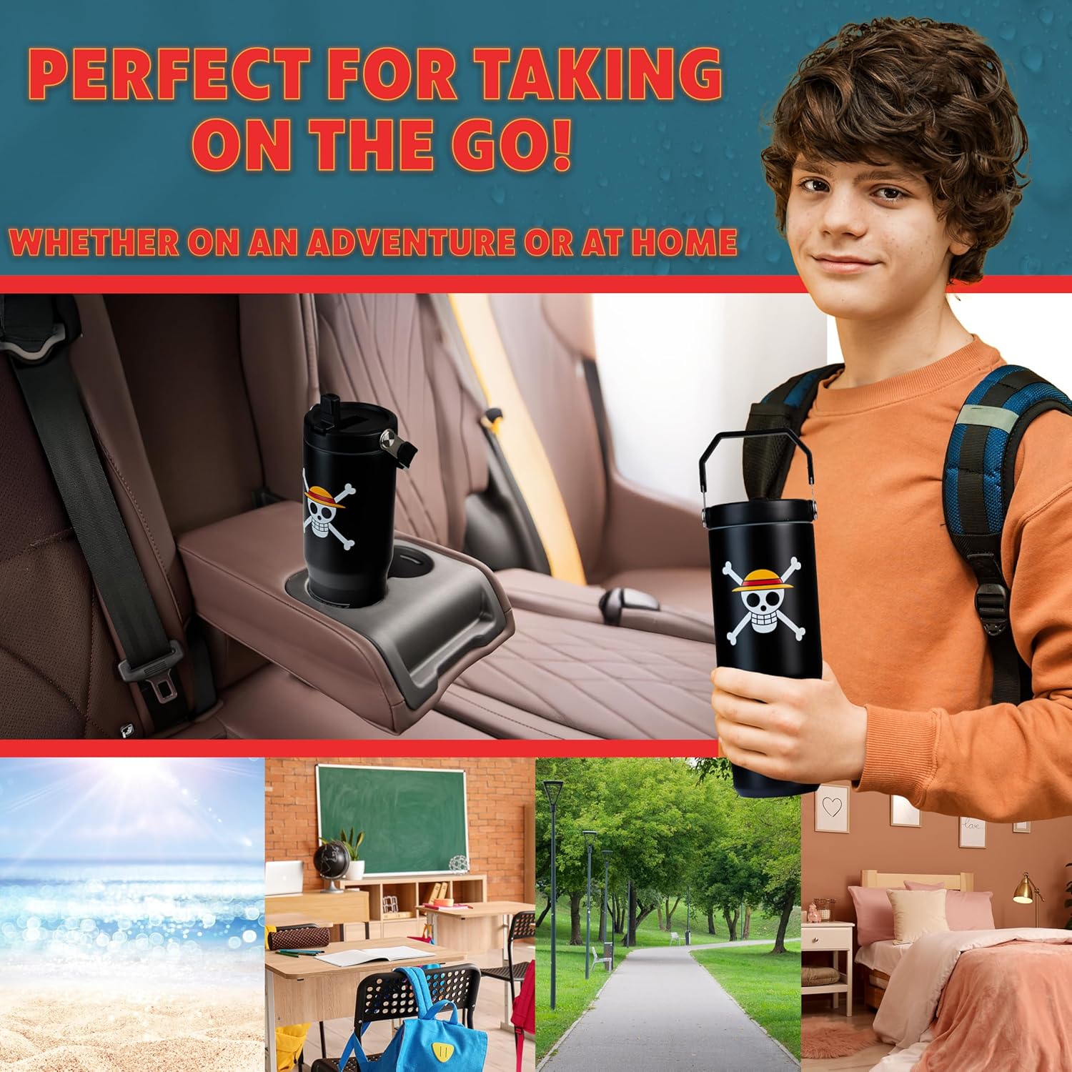 Thumbnail 2 de Get Trend One Piece 30oz Tumbler with Straw – Insulated Travel Cup for Kids and Teens