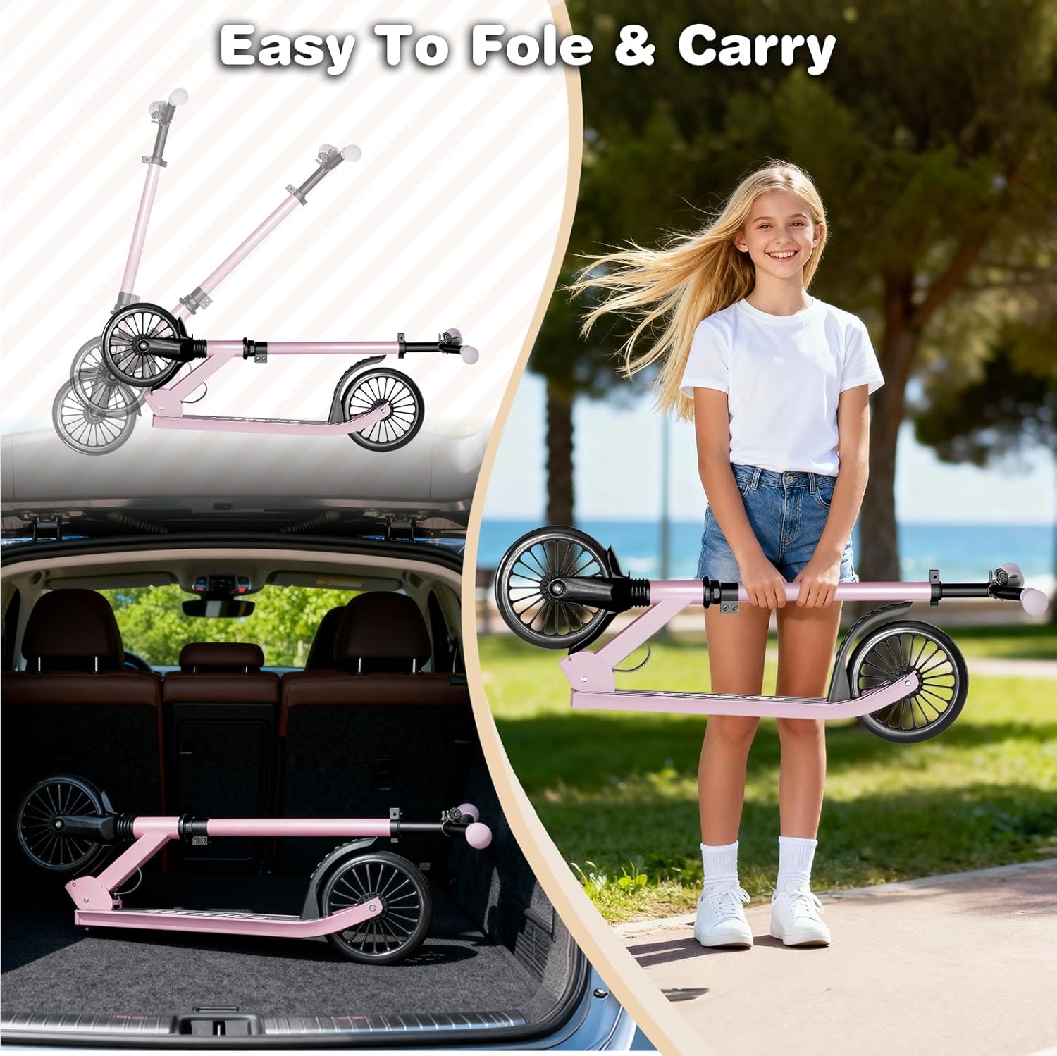 Thumbnail 6 de NAUGBABY Kids Kick Scooter 8-Inch Wheels