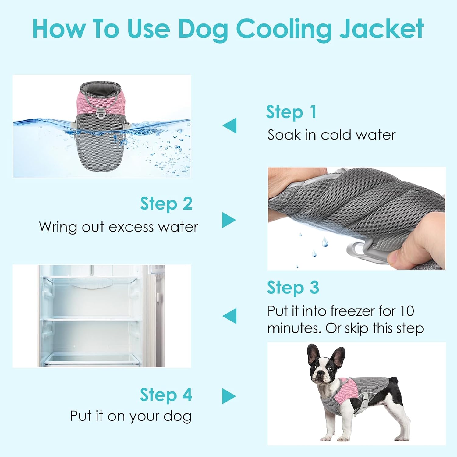 Thumbnail 6 de AOFITEE Dog Cooling Vest XL