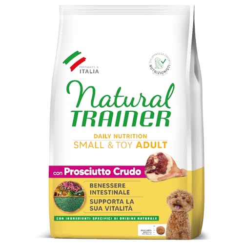 Detalle de Natural Trainer Small&toy Cibo per Cani Adulti con Prosciutto crudo, 7 kg (Confezione da 1)