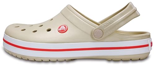 Thumbnail 3 de Crocs Crocband Clogs Unisex in Stucco Melon – UK 8 Men / 9 Women