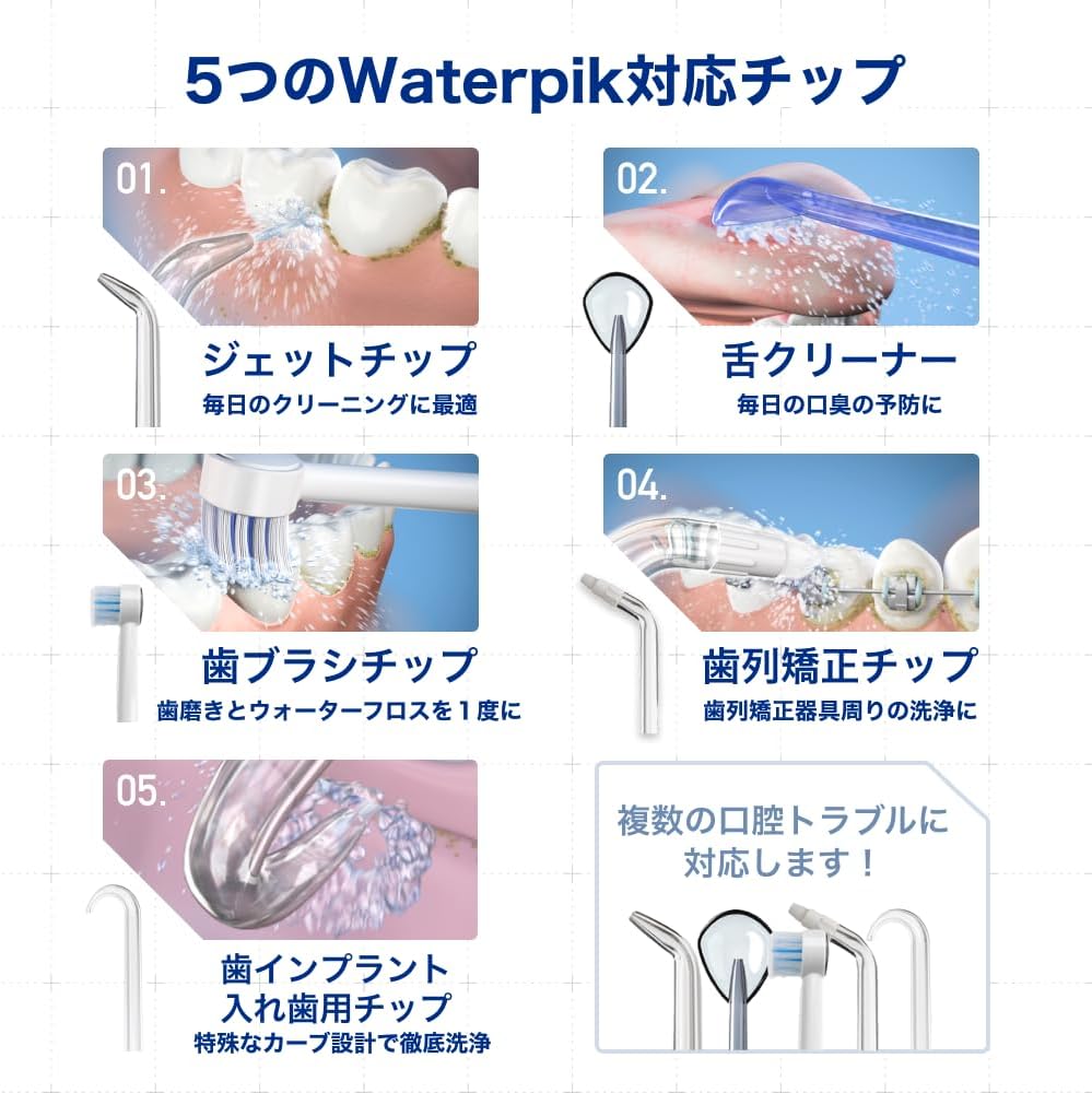 Detalle 2 de Waterpik OD100E ortodontisk ersättningstipp med avsmalnande borste