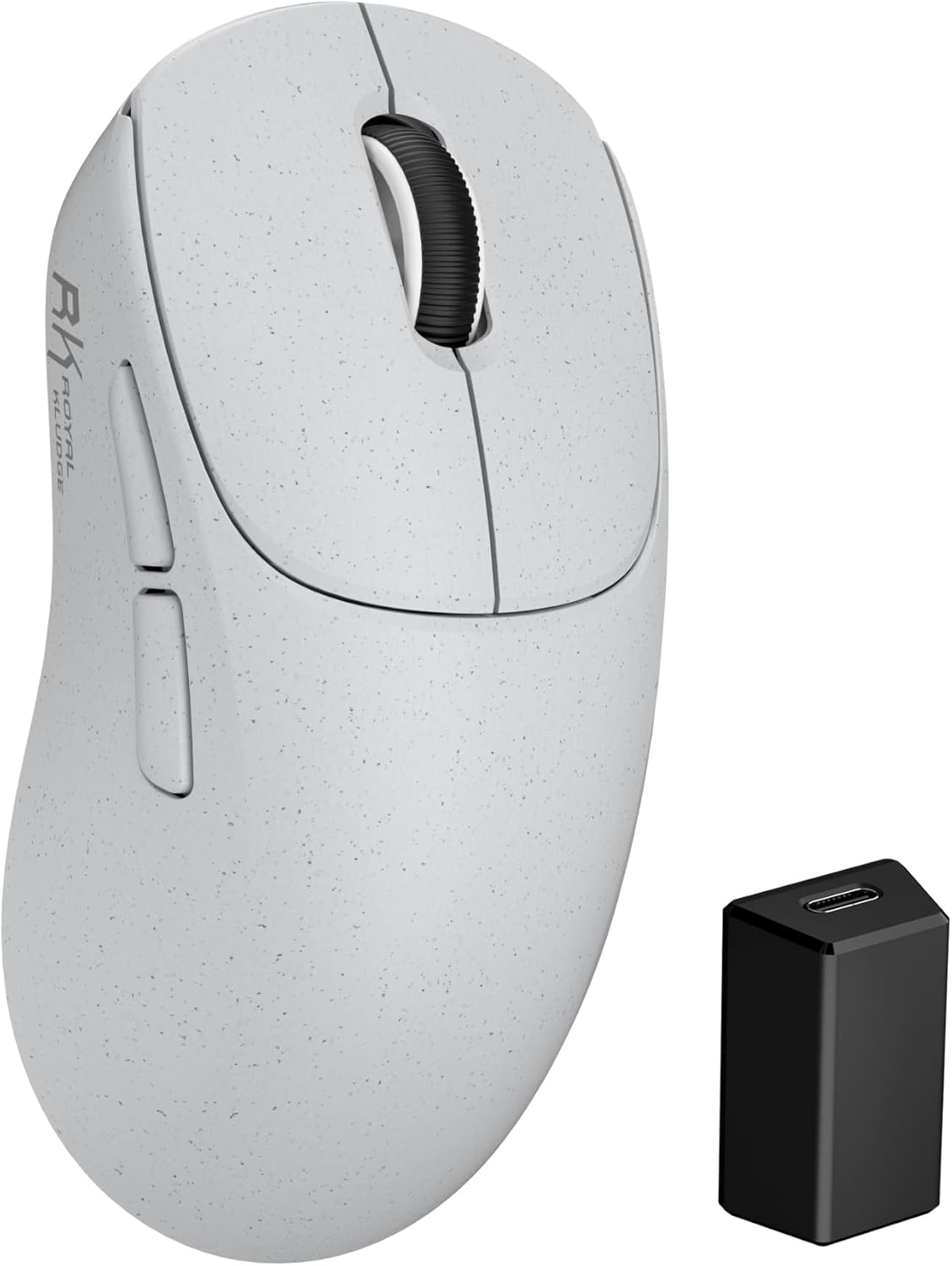 RK ROYAL KLUDGE MG5 mouse da gioco wireless 8K con sensore PAW3950, 2,4G/BT/USB-C e 42.000 DPI