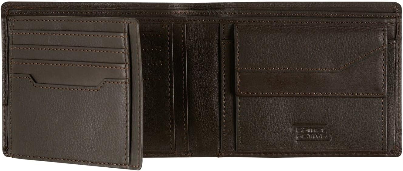 Detalle de Camel Active Geldbörse aus echtem Leder – Herren, Braun, RFID-Schutz