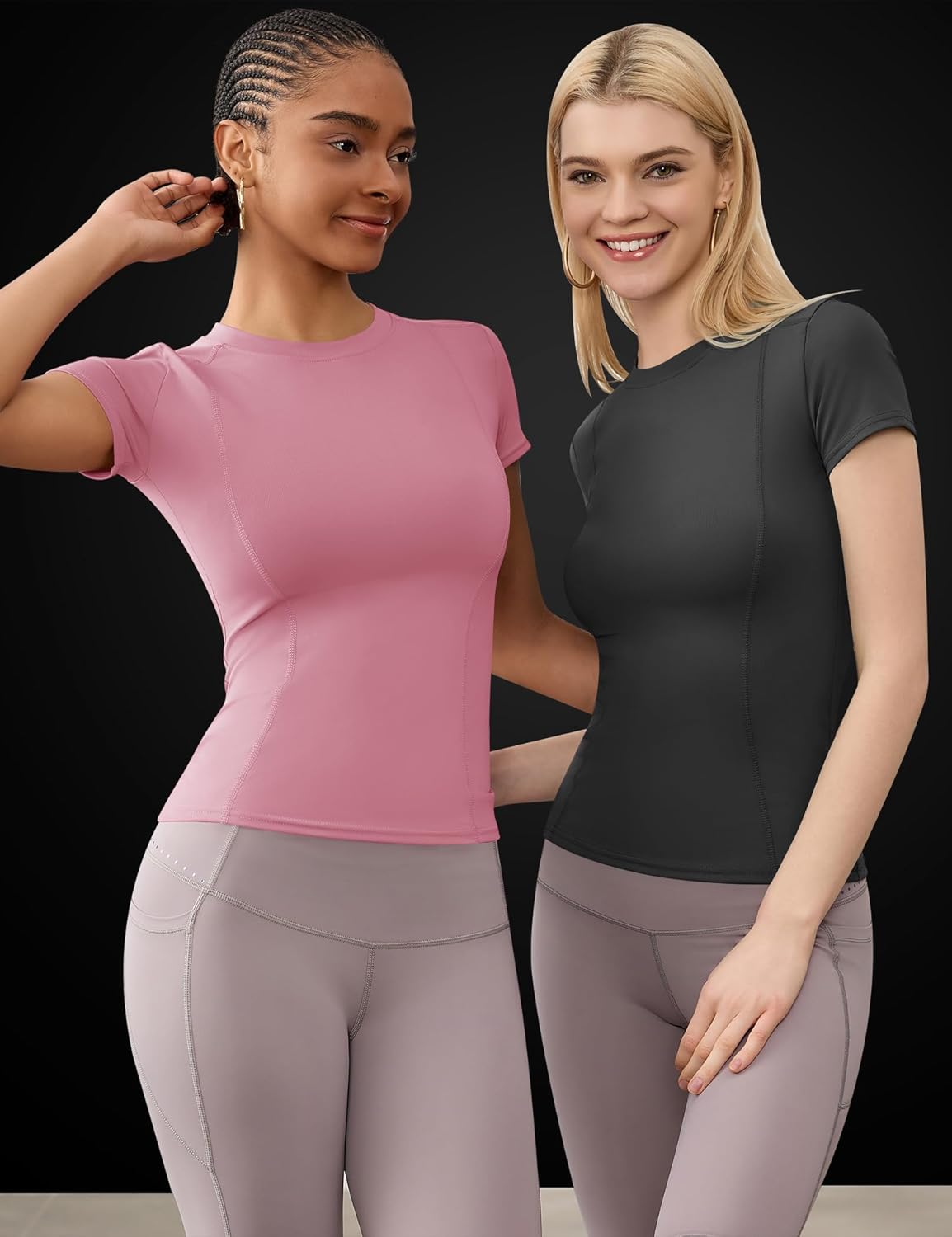 Thumbnail 4 de IECCP Women's Gym Shirt – Breathable, Quick-Dry Short Sleeve Training Top