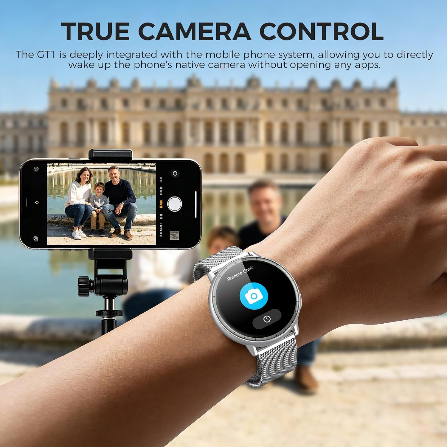 Detalle de GT1 Smart Watch with GPS, Heart Rate, SpO2 & 110 Sports Modes