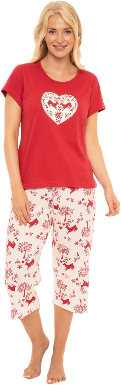 Thumbnail 6 de Suzy & Me 100% Cotton Jersey Short Sleeve Cropped Leg Pyjamas