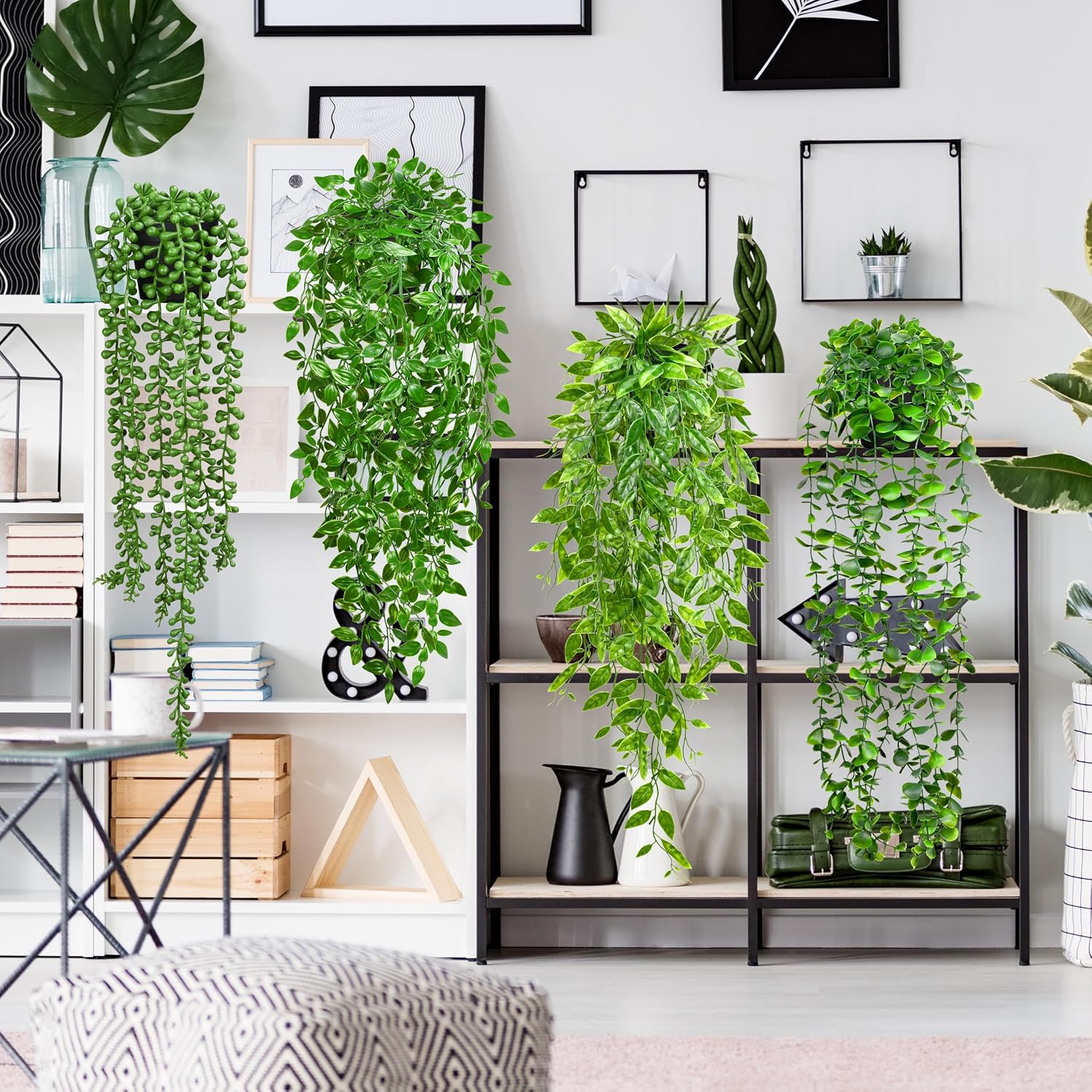 Thumbnail 5 de Palonu Artificial Hanging Plants, 4-Piece Set