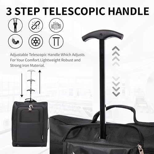 Thumbnail 4 de Flymax 55x40x20 Ryanair Cabin Bag – 44L Lightweight Carry-On (1.4kg)