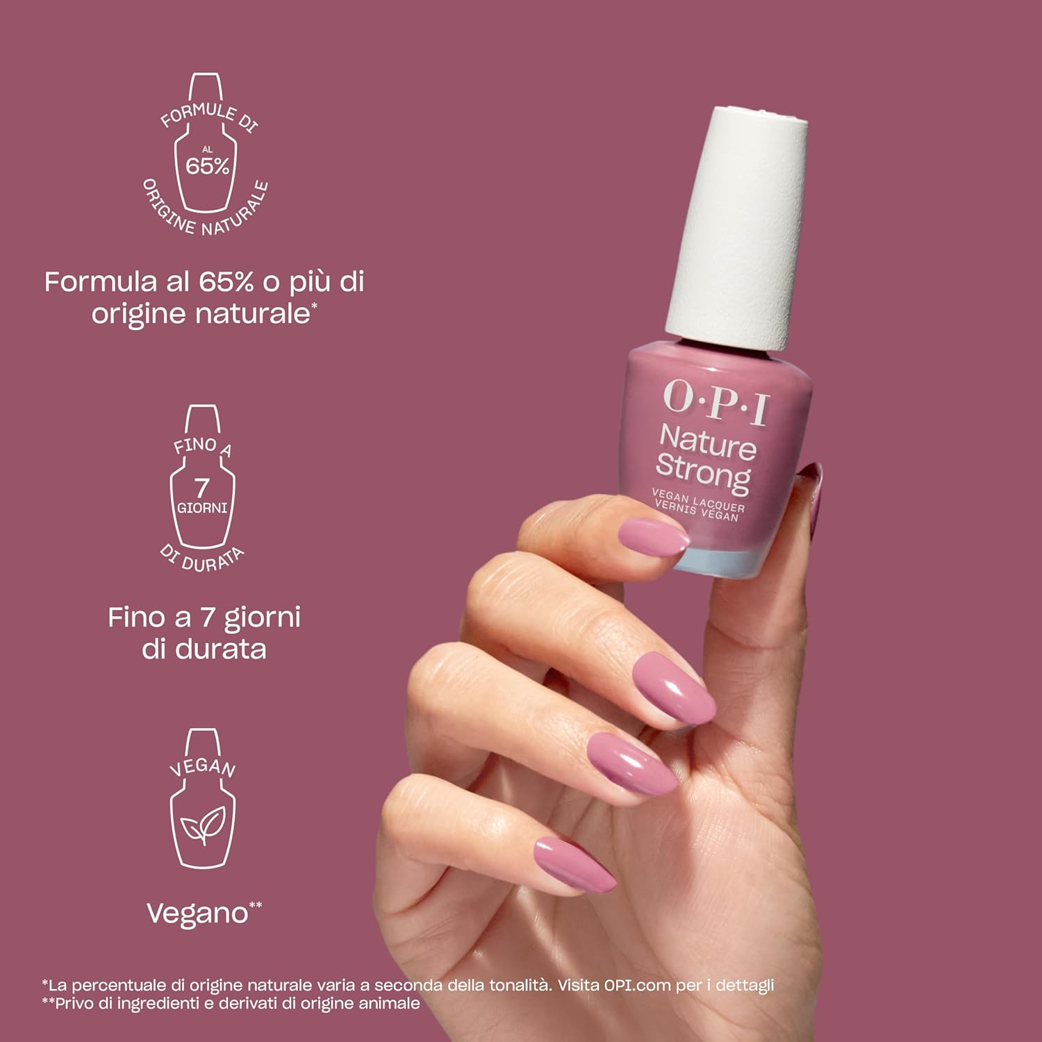 Thumbnail 5 de OPI Nature Strong smalto vegano marrone, durata fino a 7 giorni, finish brillante intenso da 15 ml