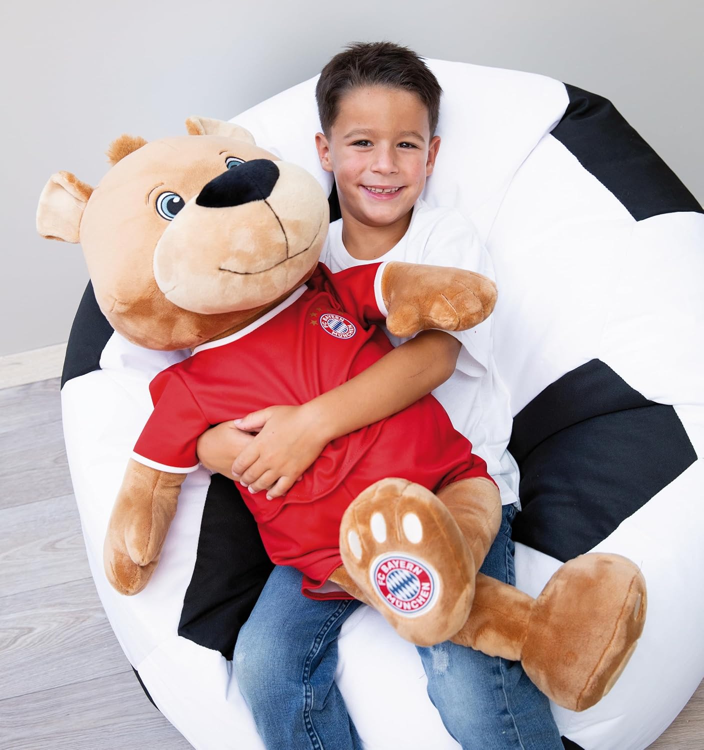 Detalle de NICI FC Bayern Monachium Miś Berni 80 cm, pluszowa maskotka w koszulce