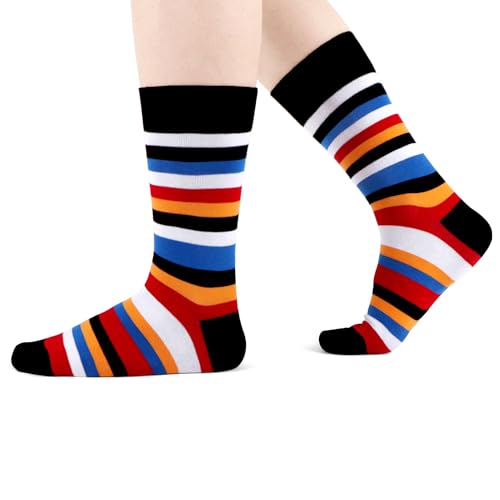 Thumbnail 6 de WeciBor Men's Striped Bamboo Viscose Dress Socks – 6 Pairs