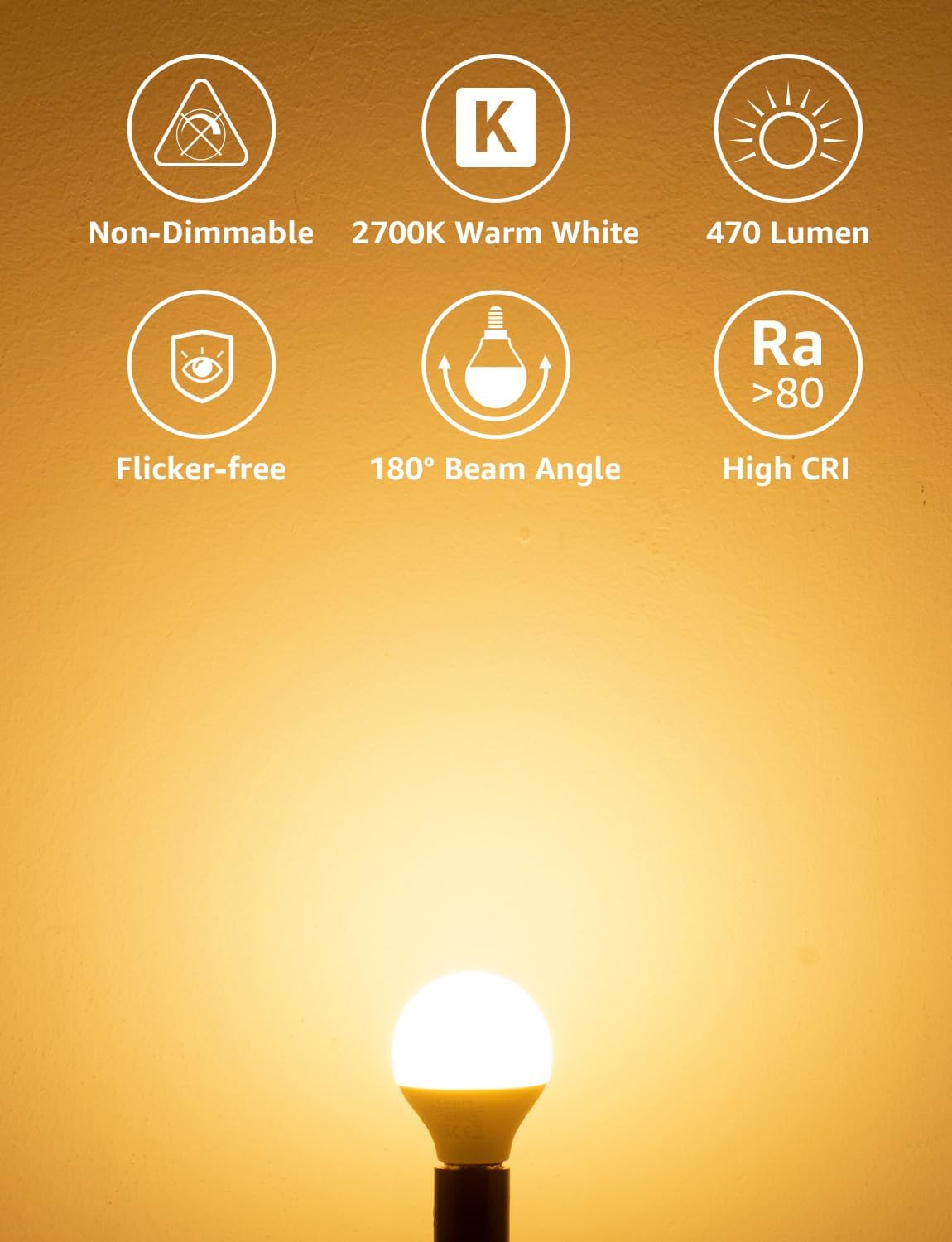 Thumbnail 1 de Lepro E14 LED Golf Ball Bulb 4.2W