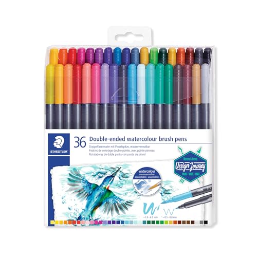 Detalle de Staedtler Watercolour Brush Pens 3001 TB36 — 36 unidades 🎨