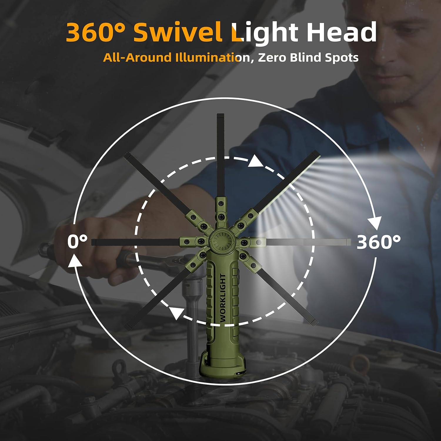 Thumbnail 2 de Rechargeable LED work light 5 modes