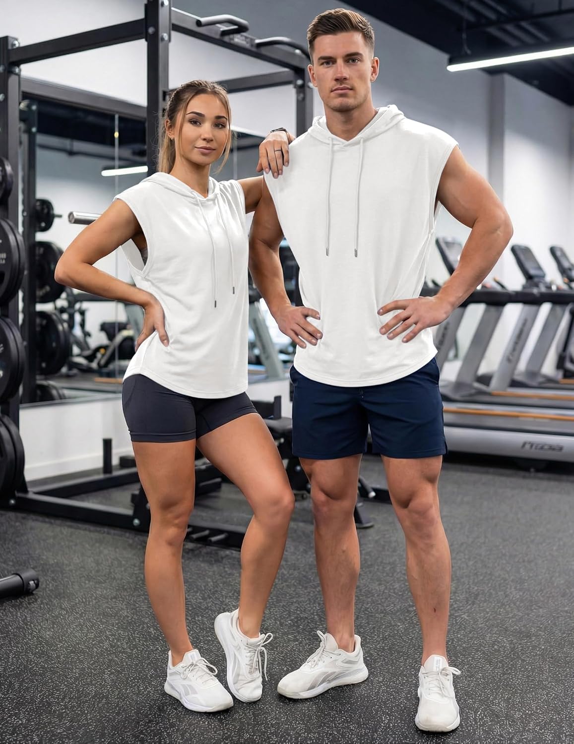 Thumbnail 6 de JMIERR Hooded Drawstring Shirt, Gym hoodie