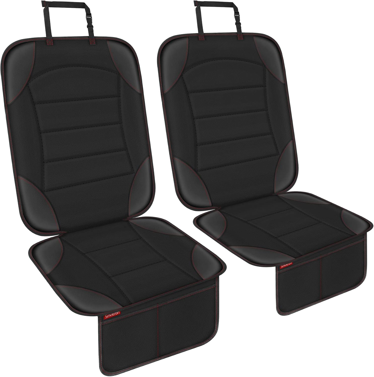 Detalle de Sinvitron Seat Protector Under Baby Car Seat, 2-Pack with Mesh Pockets