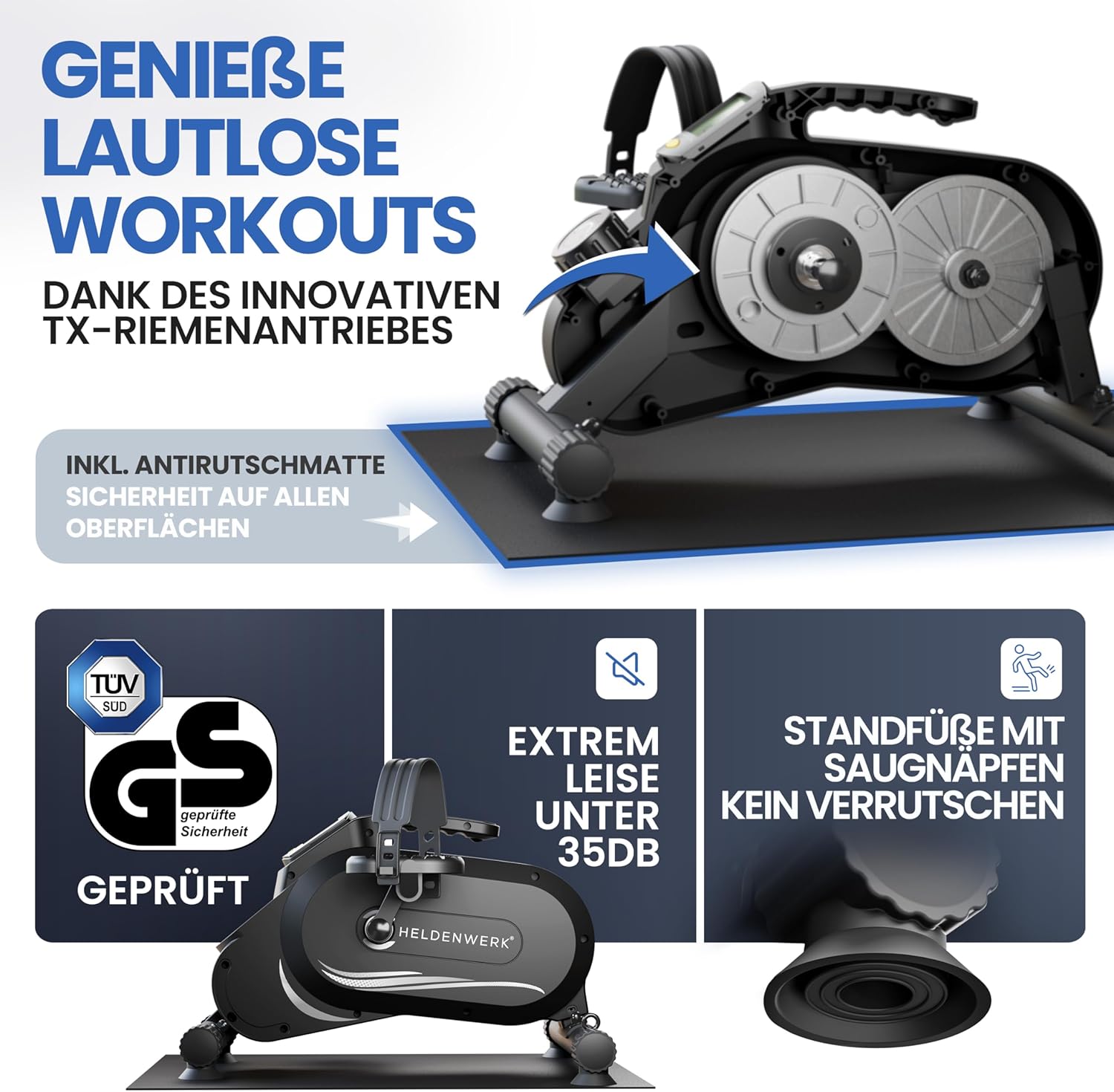 Thumbnail 1 de HELDENWERK Pedaltrainer PRO Set