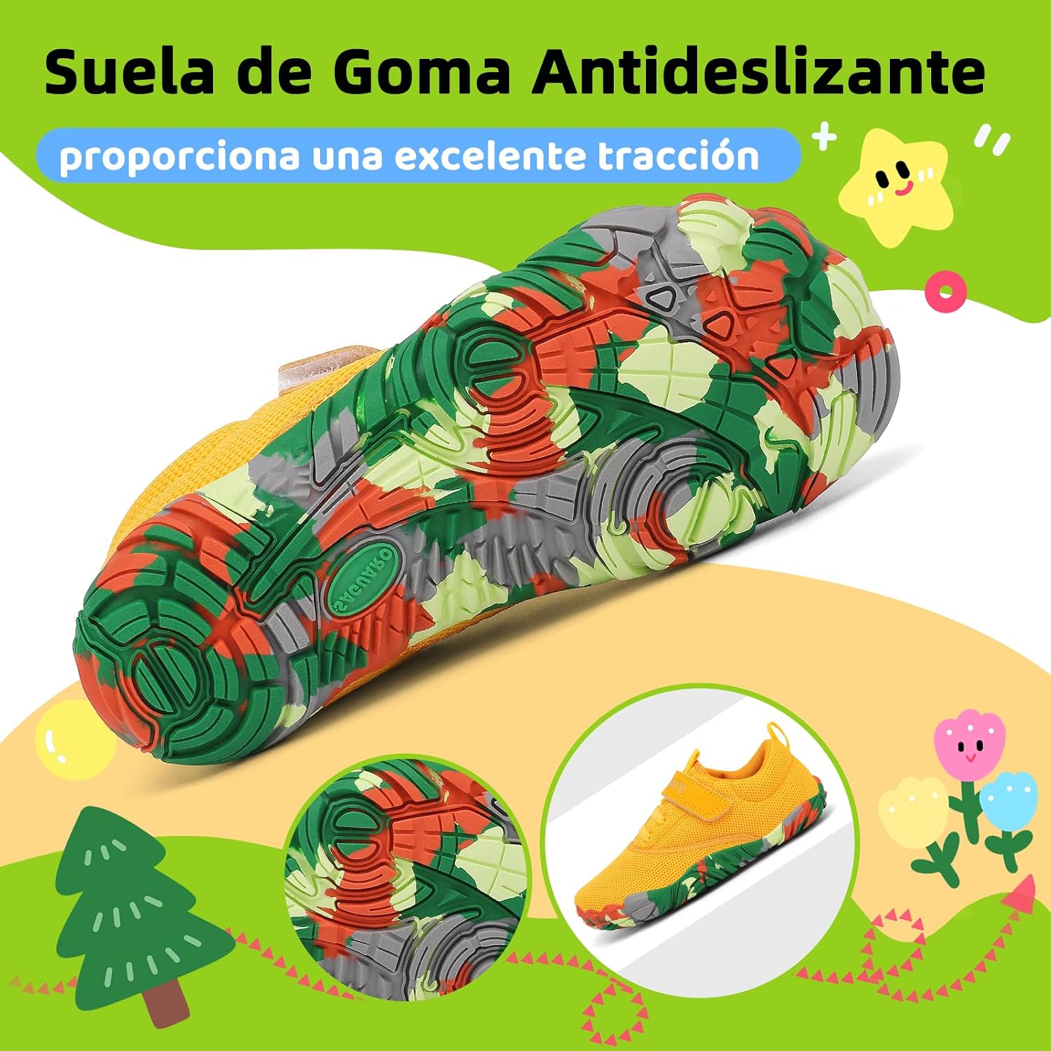 Thumbnail 4 de SAGUARO Zapatillas Barefoot Niños suela 5 mm